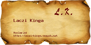 Laczi Kinga névjegykártya
