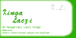 kinga laczi business card